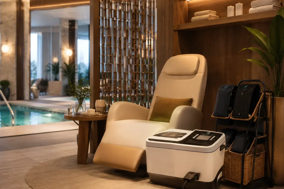 ЭкзоПресс у бассейна в SPA-зоне
